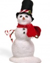 Small Snowman with Candy Cane