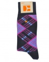 HUGO BOSS Men's Bright Argyle Crew Sock