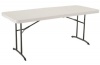 Lifetime # 80175 Fold-In-Half Utility Table, Almond, 8-Foot