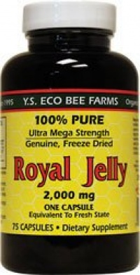 100% Pure Freeze Dried Fresh Royal Jelly - 2000 mg - 75 - Capsule 100% Pure Freeze Dried Fresh Royal Jelly - 2000 mg - 75 - Capsule