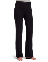 Calvin Klein Womens Essentials With Satin Pajama Pant, Black, Medium Calvin Klein Womens Essentials With Satin Pajama Pant, Black, Medium