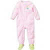 Carter's Girls Pink Pokadot Ballerina Frog Footed Sleeper 12 Months - 5t