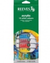 Reeves Acrylic Paints 10ml 24/Pkg-Assorted Colors