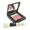 Rose Shimmer Brick Set: Rose Shimmer Brick Compact + Mini Face Blender Brush (Limited Edition) - 2pcs