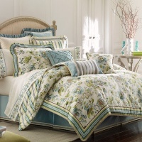 Croscill Home Fashions Corfu 4-Piece Full Sheet Set, Sky Blue Croscill Home Fashions Corfu 4-Piece Full Sheet Set, Sky Blue