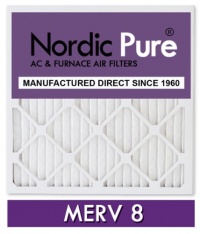 Nordic Pure 16x16x1M8-6 MERV 8 Pleated AC Furnace Air Filter, 16x16x1, Box of 6 Nordic Pure 16x16x1M8-6 MERV 8 Pleated AC Furnace Air Filter, 16x16x1, Box of 6