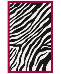 To dye for: the perfect accessory for oh-so-cool rooms is this 4Ever Young rug from Dalyn. Featuring a bold tie-dye zebra print in black and white, the soft rug is woven of nylon for easy cleaning and durability. To dye for: the perfect accessory for oh-so-cool rooms is this 4Ever Young rug from Dalyn. Featuring a bold tie-dye zebra print in black and white, the soft rug is woven of nylon for easy cleaning and durability.