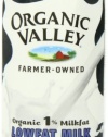 Organic Valley White 1 % Milkfat Lowfat Milk, 8-Ounce Carton (Pack of 12)