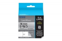 Epson LabelWorks Clear LC Tape Cartridge ~3/4-Inch Black on Clear (LC-5TBN9)