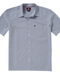 Rethink your weekend wardrobe with this comfy, casual shirt from Quiksilver. Rethink your weekend wardrobe with this comfy, casual shirt from Quiksilver.