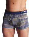 Diesel Men's Divine Faded Stripe Boxer Trunk