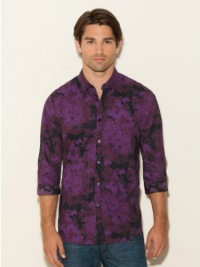 Guess Men's Slim Fit Discharge Floral Shirt Guess Men's Slim Fit Discharge Floral Shirt