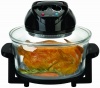 Big Boss Rapid Wave Halogen Infrared Convection Countertop Oven - 12 ½ Quart with Extender Ring Glass Bowl