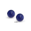 Bling Jewelry Sterling Silver Round Lapis Gemstone Unisex Ball Stud Earrings 8mm
