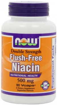 NOW Foods Flush Free Niacin Double Strength, 500mg, 90-Vegetarian Capsules NOW Foods Flush Free Niacin Double Strength, 500mg, 90-Vegetarian Capsules