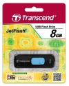 Transcend 8 GB JetFlash 500 Retractable USB 2.0  Flash Drive - TS8GJF500 (Black)