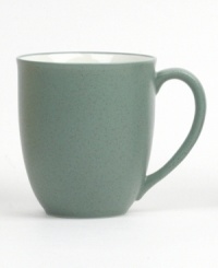 Mix and match these splashes of color for a tabletop with endless possibility! The modern coupe shape and two-tone hues mean this mug will bring life to any décor. Select pieces in your favorite shades to create a customized dinnerware collection. Mix and match these splashes of color for a tabletop with endless possibility! The modern coupe shape and two-tone hues mean this mug will bring life to any décor. Select pieces in your favorite shades to create a customized dinnerware collection.