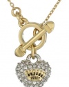 Juicy Couture Replenishment Pave Heart Necklace, 16