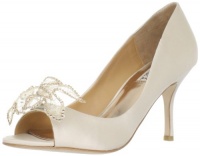 Badgley Mischka Women's Regine Open-Toe Pump,Cream,9 M US Badgley Mischka Women's Regine Open-Toe Pump,Cream,9 M US