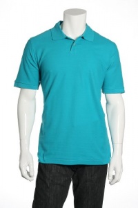 Club Room Solid Calypso Casual Polo Shirt Club Room Solid Calypso Casual Polo Shirt