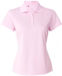 adidas Golf Ladies ClimaLite Pique Short-Sleeve Polo - Tea Rose A131 X-Large adidas Golf Ladies ClimaLite Pique Short-Sleeve Polo - Tea Rose A131 X-Large