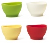iSi Basics Flexible Silicone Pinch Bowl, Set Of 4, 1 Each, Red, White, Wasabi, Yellow