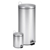 Honey-Can-Do TRS-01886 30-Liter and 3-Liter Stainless Steel Garbage Can Combo