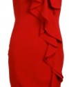 Cascade Ruffle Sheath Dress