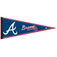 ATLANTA BRAVES OFFICIAL FULL SIZED FELT PENNANT ATLANTA BRAVES OFFICIAL FULL SIZED FELT PENNANT
