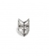 G by GUESS Women's Silver-Tone Chevron Ring, SILVER (8)