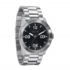 Nixon Mens Private Silver Stainless Steel Analog Quartz Watch A276-000-00