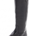 FRYE Women's Melissa Button Knee-High Boot, Black Soft Vintage Leather, 8.5 M US