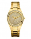 GUESS U11055L1 Sporty Radiance Watch, Gold