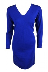 LAUREN Ralph Lauren Petites Esquire Blue Long Sleeve Sweater Dress PM LAUREN Ralph Lauren Petites Esquire Blue Long Sleeve Sweater Dress PM