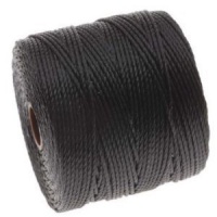 BeadSmith Super-Lon Cord - Size #18 Twisted Nylon - Black / 77 Yard Spool BeadSmith Super-Lon Cord - Size #18 Twisted Nylon - Black / 77 Yard Spool