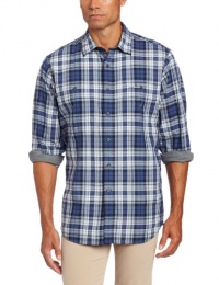 Nautica Men's Long Sleeve Straight Collar Plaid Woven Nautica Men's Long Sleeve Straight Collar Plaid Woven