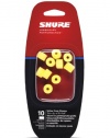 Shure EAYLF1-10 Foam Sleeves (10 Included/5 Pair) for SCL3, SCL4, SCL5, E3c, E4c, E5c, E500 & SE Earphones (Yellow)