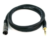 Monoprice 6ft Premier Series XLR Male to 1/4inch TRS Male 16AWG Cable (Gold Plated)