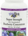 Natural Factors Bluerich Blueberry Concentrate, 500mg , 90 Softgels