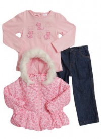Baby Togs Baby-girls Infant Jacket And Denim Pant Set Baby Togs Baby-girls Infant Jacket And Denim Pant Set