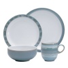 Denby 16-Piece Azure Coast Dinner Set, Set of 4