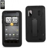 HTC EVO 4G design 6285 BLACK SILICONE and PROTECTOR COVER