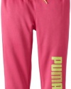 Puma - Kids Girls 2-6X Core Roll Up Pant, Raspberry Rose, 2/Toddler