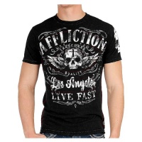 Affliction Men's Davey Jones T-Shirt Short Sleeve Tee Skull Size Large Affliction Men's Davey Jones T-Shirt Short Sleeve Tee Skull Size Large