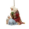 Jim Shore Heartwood Creek from Enesco Santa with Baby Jesus Christmas 3 IN