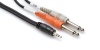 Hosa CMP153 Y Cable 1/8 Inch TRS to Dual 1/4 Inch TS Cable - 3 Foot