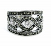 City by City Filagree Infinity Weave Ring with Cubic Zirconia Size 8