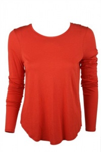Vince Womens Long Sleeve Scoop Neck Top Vince Womens Long Sleeve Scoop Neck Top