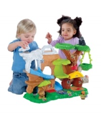 Parents trying to teach kids about animals can take them to the zoo - where the animals talk! Put the lion, polar bear, monkey or any ZooTalkers™ animal in the hut and they'll hear its name and the sound it makes! There are other fun sounds too and lots of action, with a water slide, drop-through cave and more! Bring any ZooTalkers™ animal figure to the zoo - it recognizes lots of different animals. Parents trying to teach kids about animals can take them to the zoo - where the animals talk! Put the lion, polar bear, monkey or any ZooTalkers™ animal in the hut and they'll hear its name and the sound it makes! There are other fun sounds too and lots of action, with a water slide, drop-through cave and more! Bring any ZooTalkers™ animal figure to the zoo - it recognizes lots of different animals.