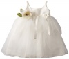 Us Angels Baby-Girls Infant Ballerina Inspired Dress, Ivory, 12 Months